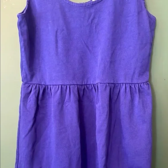 J. Crew Women's L CobaltBlue Sleeveless Scoop Neck Sundress Button Back Detail - Picture 4 of 6